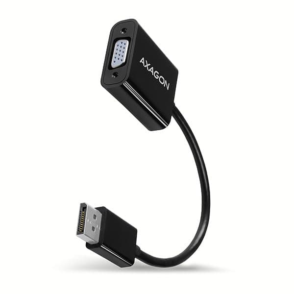 Кабел AXAGON RVDM-VG, от HDMI(м) към VGA(ж), до FullHD резолюция, 0.15m, черен