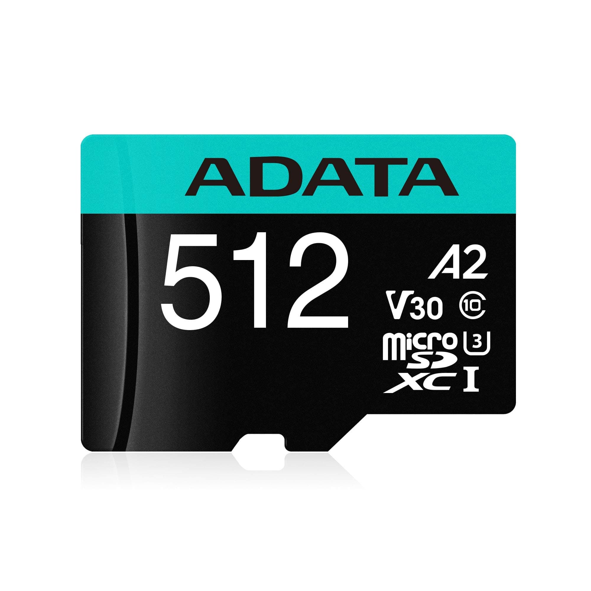 ADATA 512GB MicroSDXC UHS-I U3 V30S (with adapter)