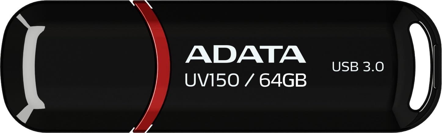 Adata 64GB UV150 USB 3.2 Gen1-Flash Drive Black