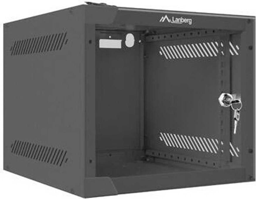 Lanberg rack cabinet 10" wall-mount 4U / 280x310 for self-assembly (flat pack), black