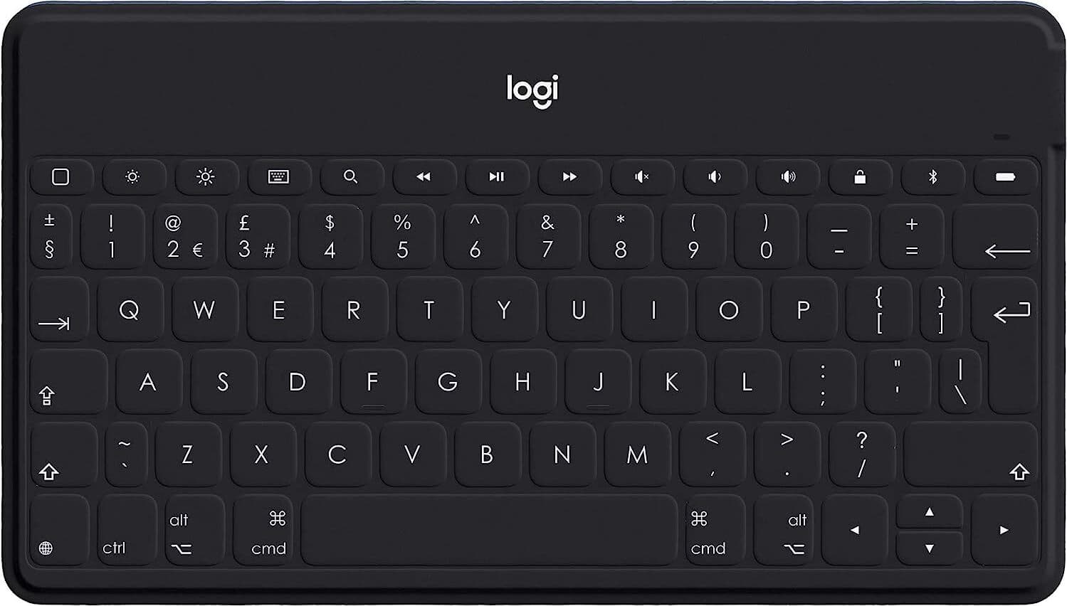 Клавиатура Logitech Logitech Keys-To-Go, безжична, компактна, нисък профил, черна, Bluetooth, UK English