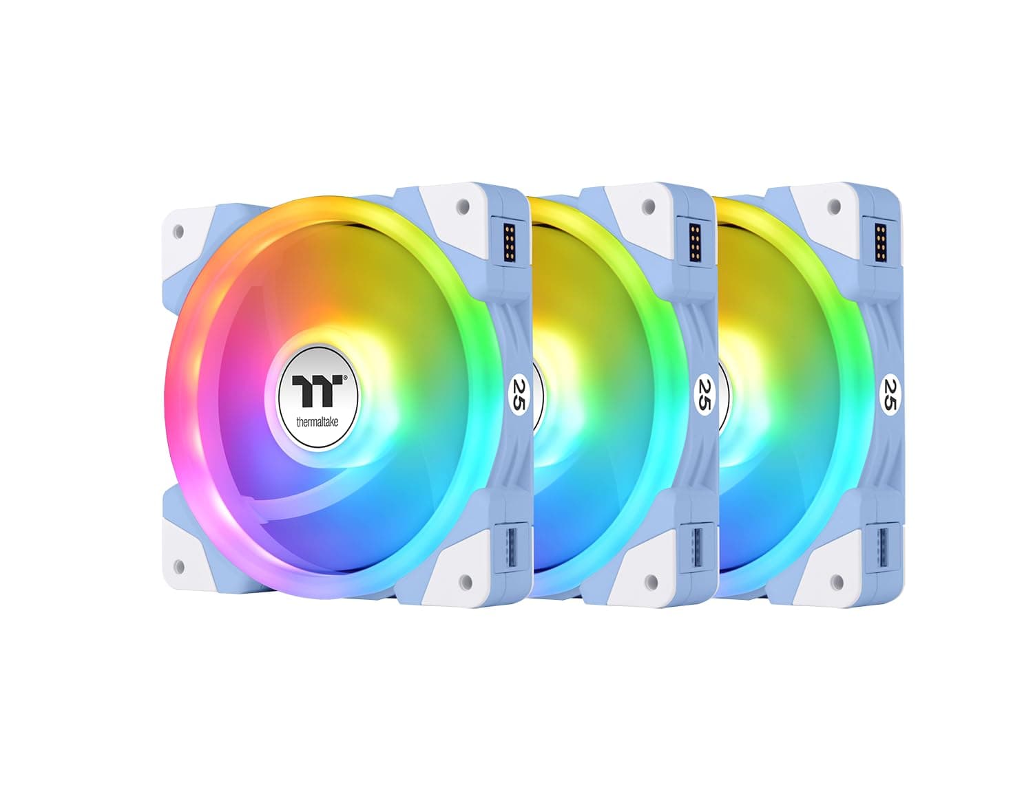 Thermaltake SWAFAN EX14 ARGB PC Cooling Fan TT Premium Edition 3 Fan Pack Hydrangea Blue ( 25th Anniversary Edition )