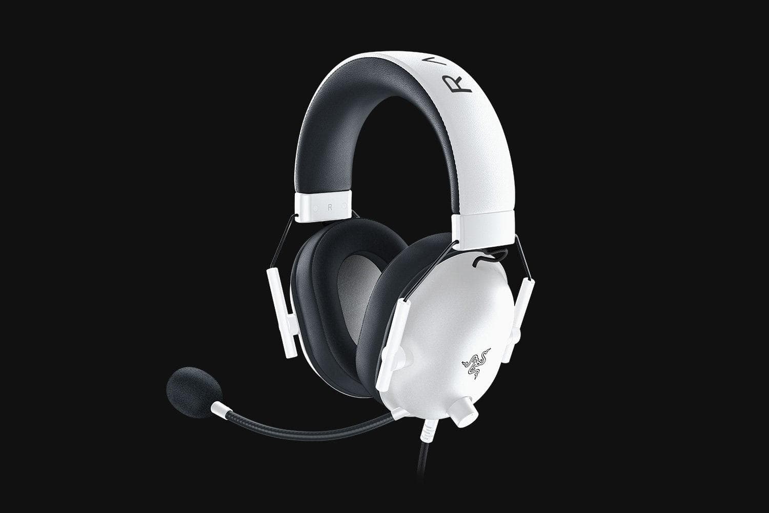 Слушалки Razer Blackshark V2 X White (RZ04-03240700-R3M1), микрофон, виртуален 7.1 Surround, 3.5mm жак, 50мм говорители, бели