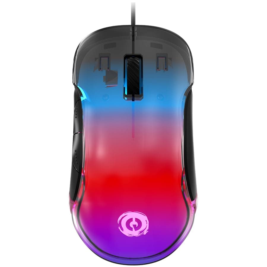 Мишка Canyon Braver SGM728, оптична (12800 dpi), USB, черна, Instant 825 сензор, 7 програмируеми бутона, RGB подсветка
