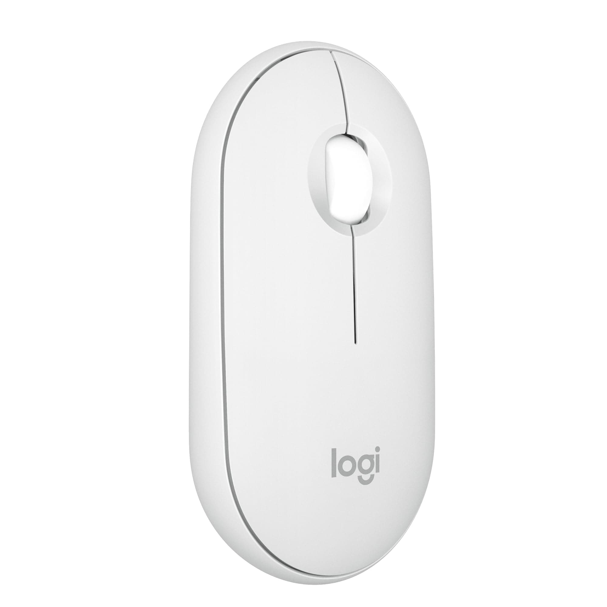 Мишка Logitech Pebble 2 M350s (910-007013), оптична (4000dpi), безжична, Bluetooth, бяла, SilentTouch