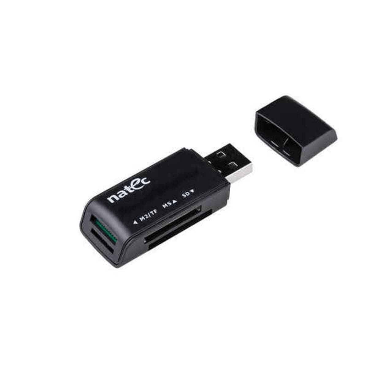 Natec Card Reader MINI ANT 3 SDHC MMC M2 MICRO SD USB 2.0 Black