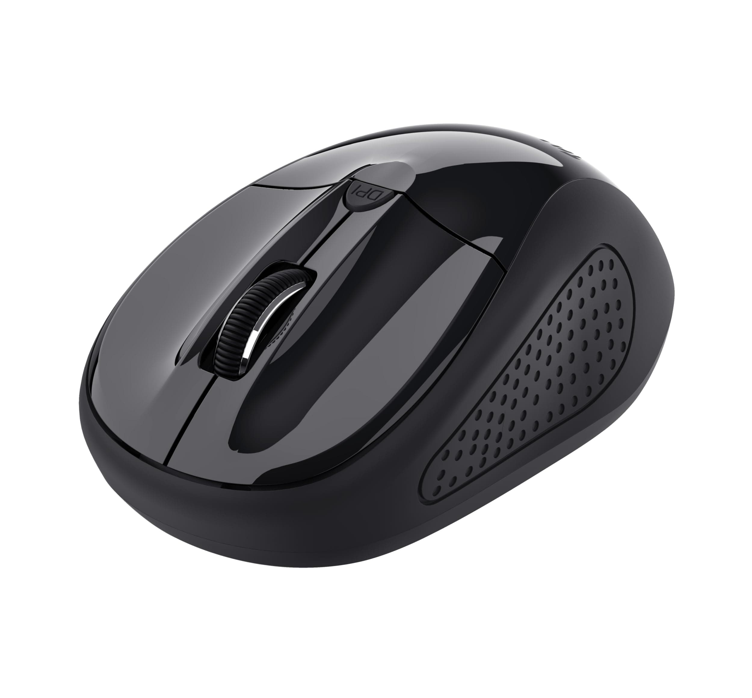 Мишка Trust Basics Wireless (24658), оптична (1600dpi), безжична, USB, черна, 4 бутона