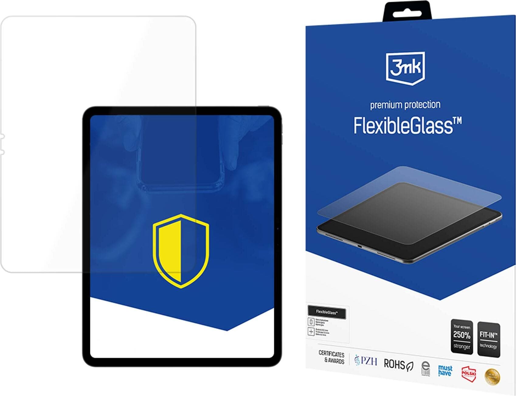 Хибридно стъклено защитно покритие за дисплея на iPad Pro 13 (2024) - 3mk FlexibleGlass Screen Protector (прозрачен)