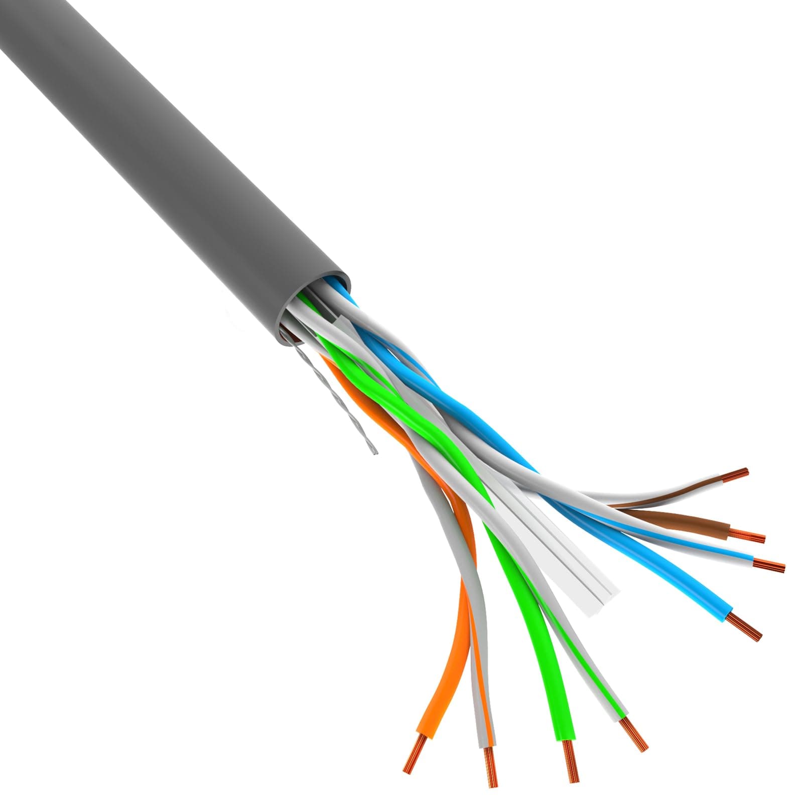 Lanberg LAN cable CAT.6 utp 305m solid cu grey fluke passed