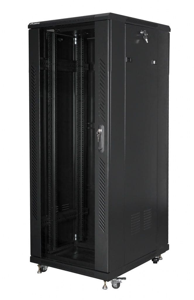 Lanberg rack cabinet 19" free-standing 32U / 600x800 self-assembly flat pack, black