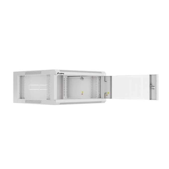 Lanberg rack cabinet 19" wall-mounted 4U 600 fast assembly (flat pack) grey