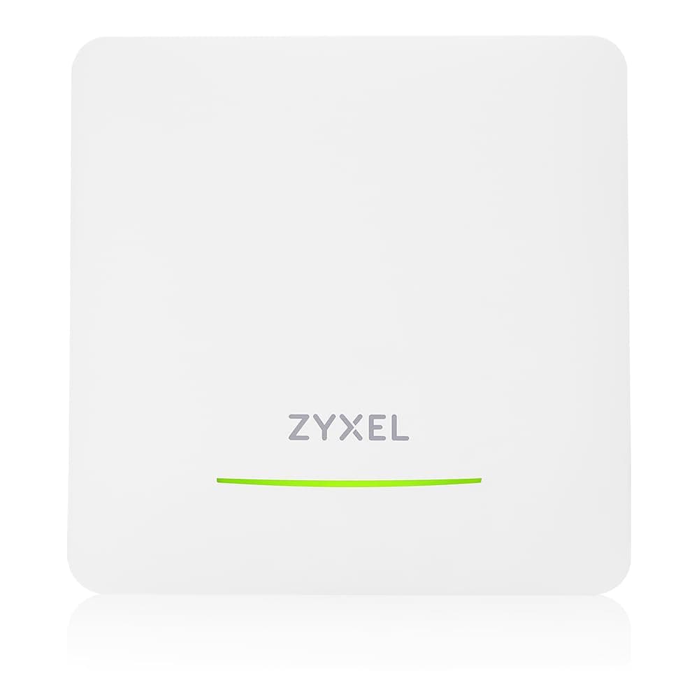 ZyXEL NWA50BEPRO, BE6500, (2.4GHz: 2x2:2, 5GHz or 6GHz: 2x2:2) MU-MIMO, Dual Radio 2.4 and 5 or 6GHz, 1 x 2.5G LAN Ports, PoE+ (802.3at), Standalone/Nebula Cloud Including Power Adapter