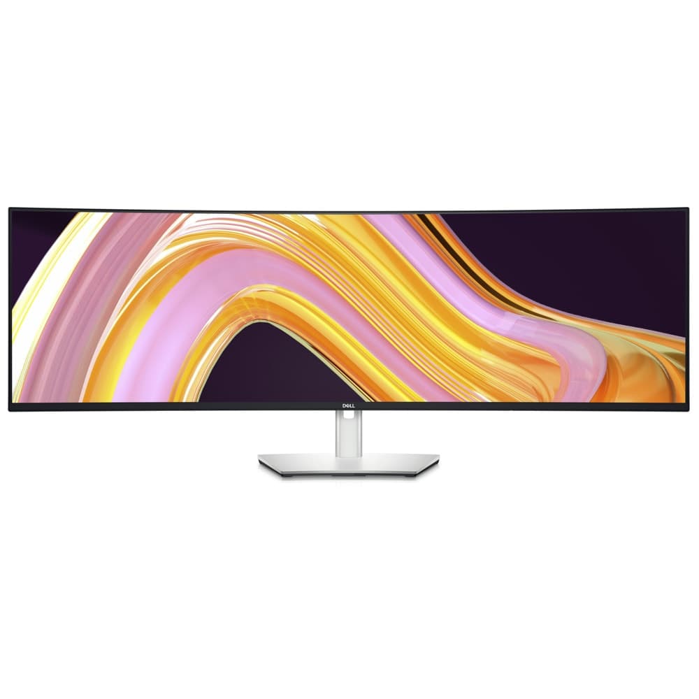 Dell U4924DW, 49" Curved Dual QHD, IPS AG, UltraSharp, 5ms, 2000:1, 350 cd/m2, 5120 x 1440, 100% sRGB, HDMI, DP, USB-C hub, RJ45, PD 90W, Speakers, Audio line-out, Height Adjustable, Swivel, Tilt, Black