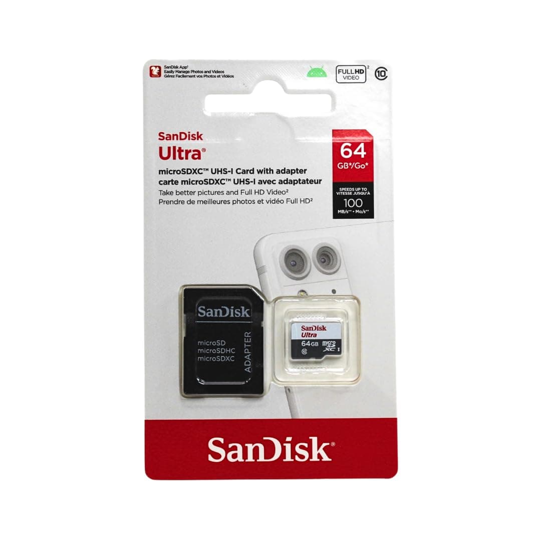 Карта памет SANDISK Ultra microSDHC UHS-I, 64GB