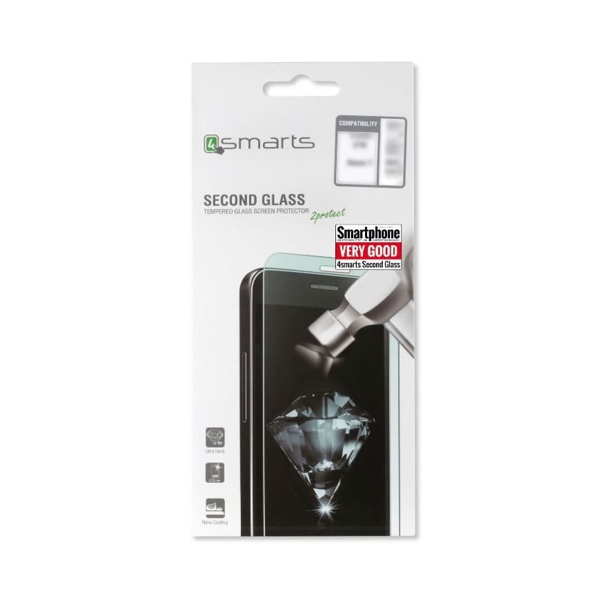 Калено стъклено защитно покритие за дисплея на Nokia 2 - 4smarts Second Glass (прозрачен)