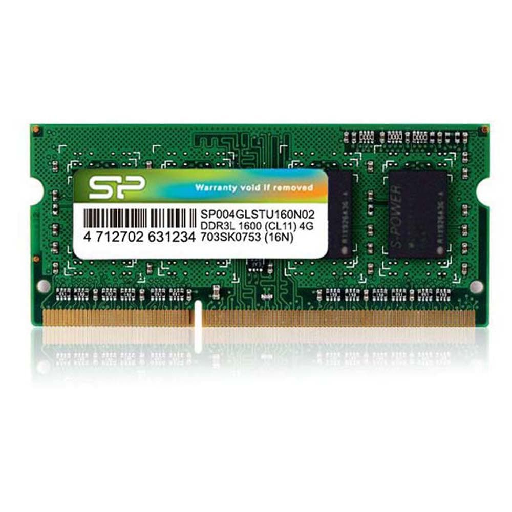 Памет Silicon Power 4GB SODIMM DDR3L PC3-12800 1600MHz CL11 SP004GLSTU160N02