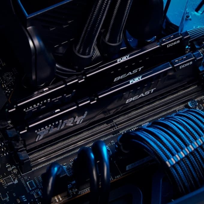 Памет Kingston FURY Beast Black 32GB(2x16GB) DDR5 6000MHz KF560C36BBEK2-32