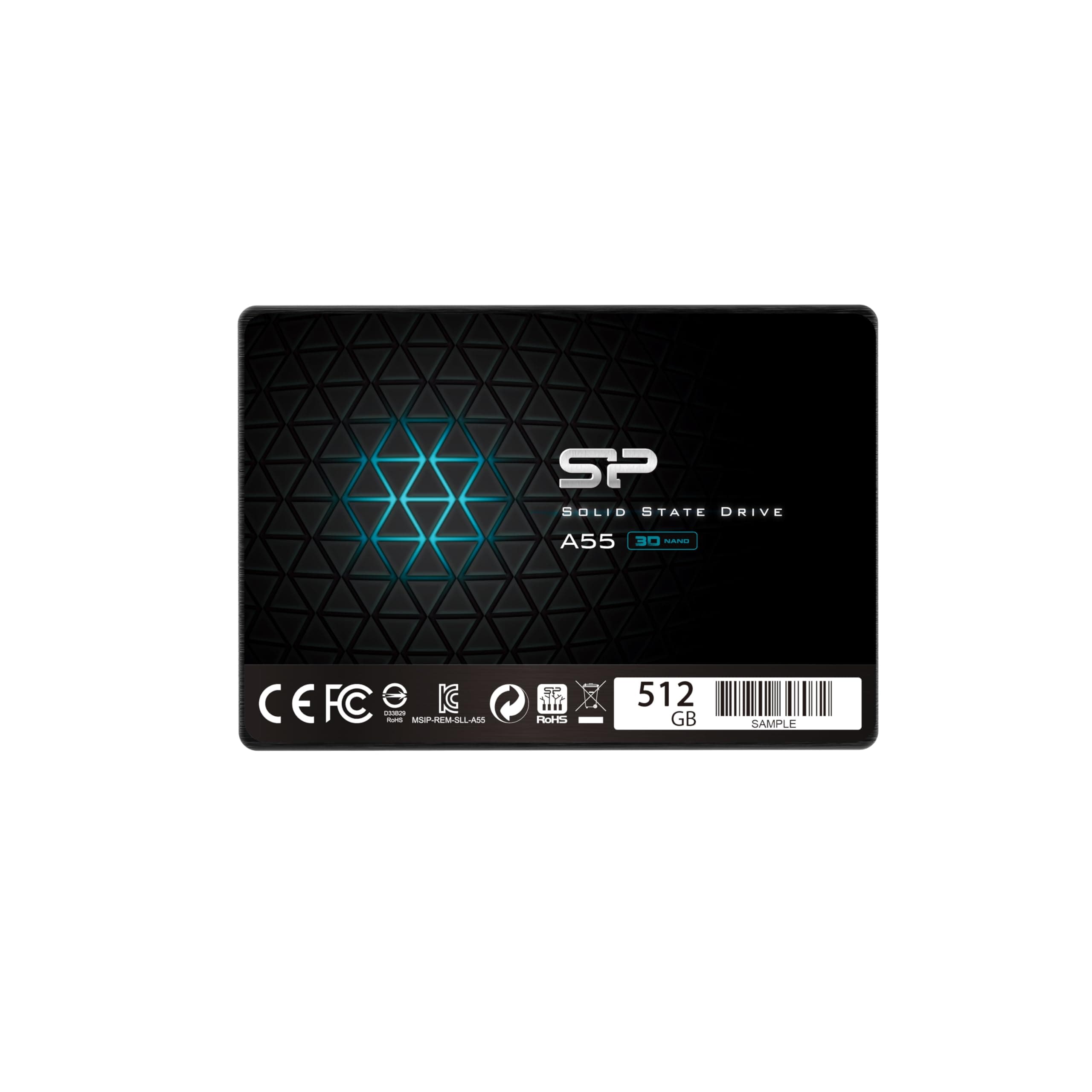 SSD SILICON POWER A55, 2.5", 512 GB, SATA3 3D NAND flash