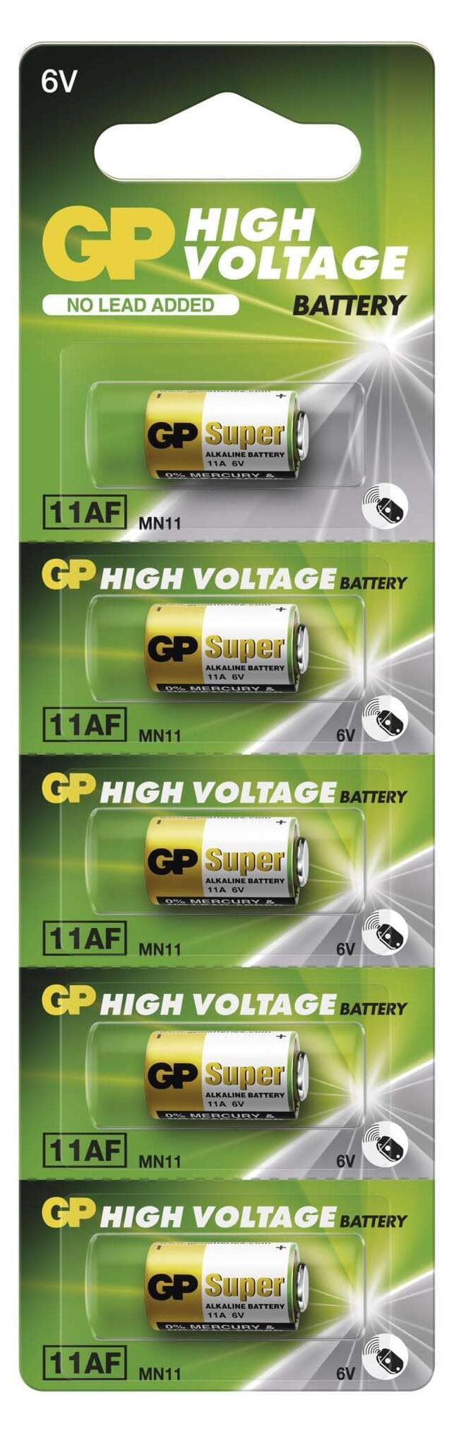 Алкална батерия GP А11 6V за дистанционни /5бр./pack цена за 1 бр./