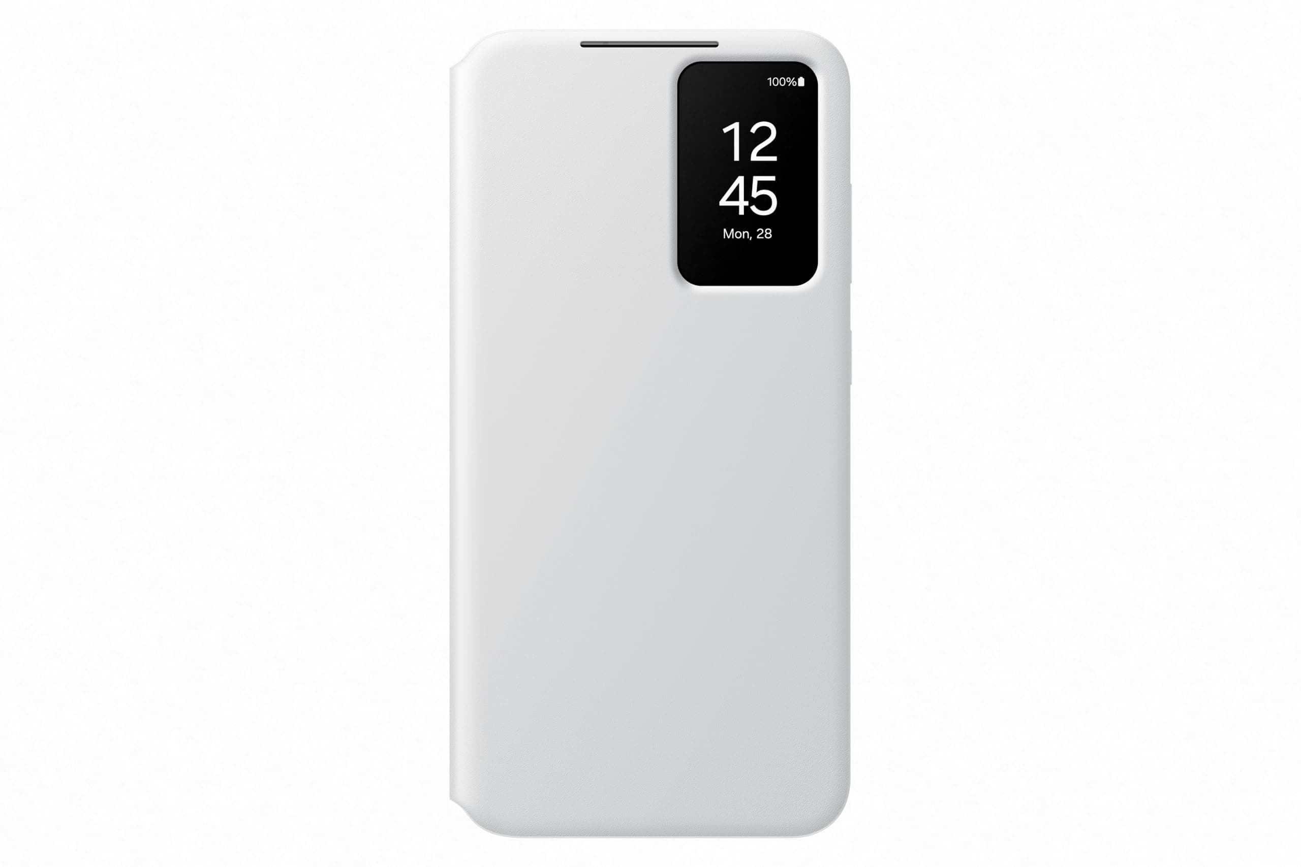 Калъф за Samsung Galaxy S24+, пластмасов, Samsung Smart View Wallet, бял