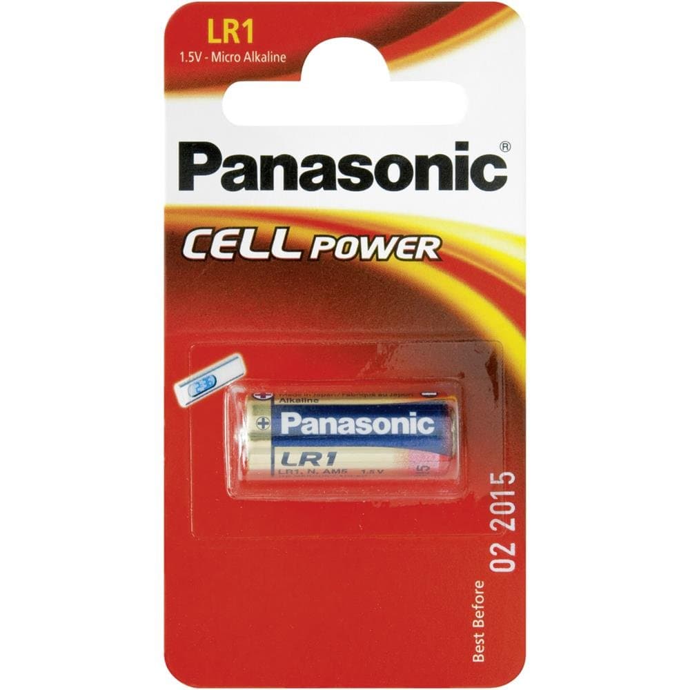 Алкална батерия PANASONIC LR1 /1 бр. в опаковка/ 1.5V