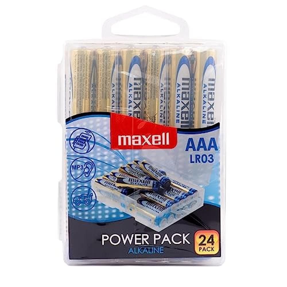 Алкални батерии MAXELL LR03 1,5V AAA 24 бр. блистер PVC case