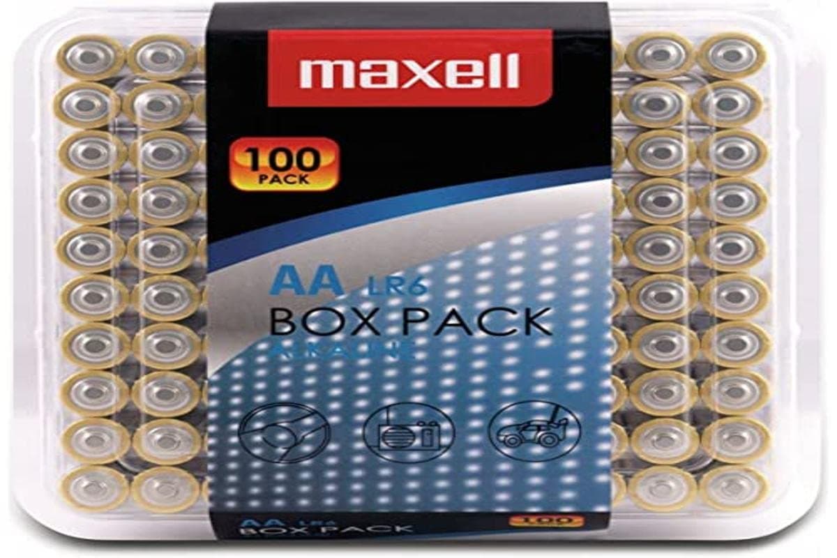 Алкални батерии MAXELL LR6 AA 10x10 бр / 100 бр. в PVC кутия