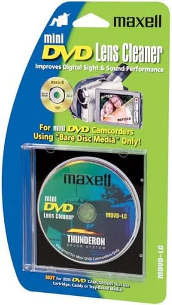 DVD-R Camcorder mini 8 см/ почистващ диск MAXELL /за камери/ blister 1 бр. в PVC case
