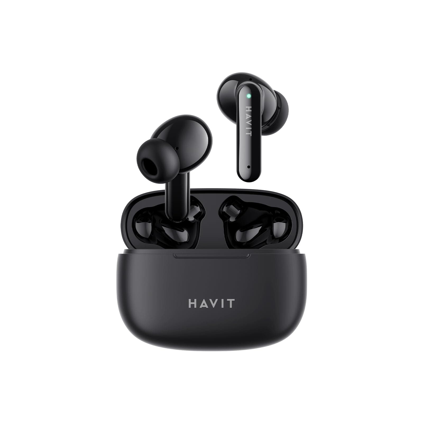 Слушалки Havit TW967, безжични, Bluetooth, микрофон, до 5 часа време на работа, черни