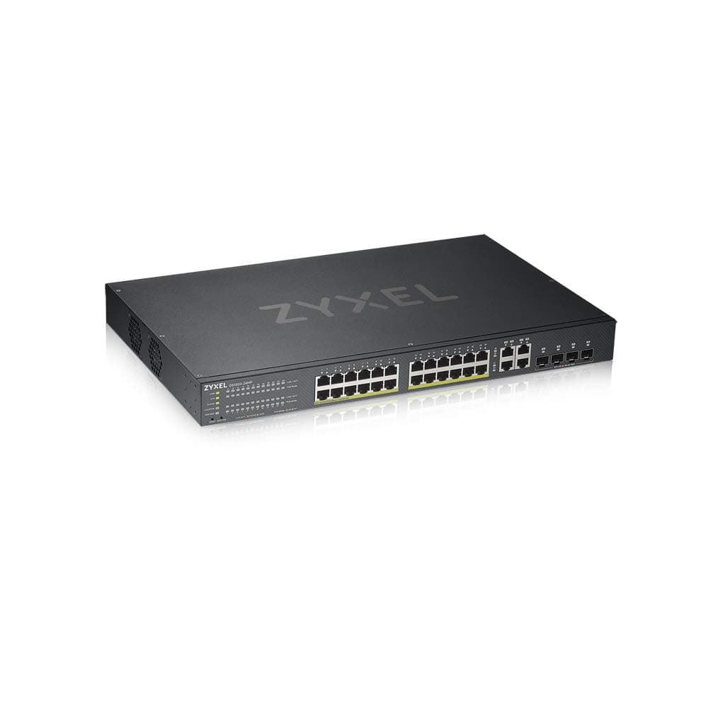 Суич ZYXEL GS1920-24HPV2, 24 портов Gigabit Smart-Managed PoE, за монтаж в шкаф