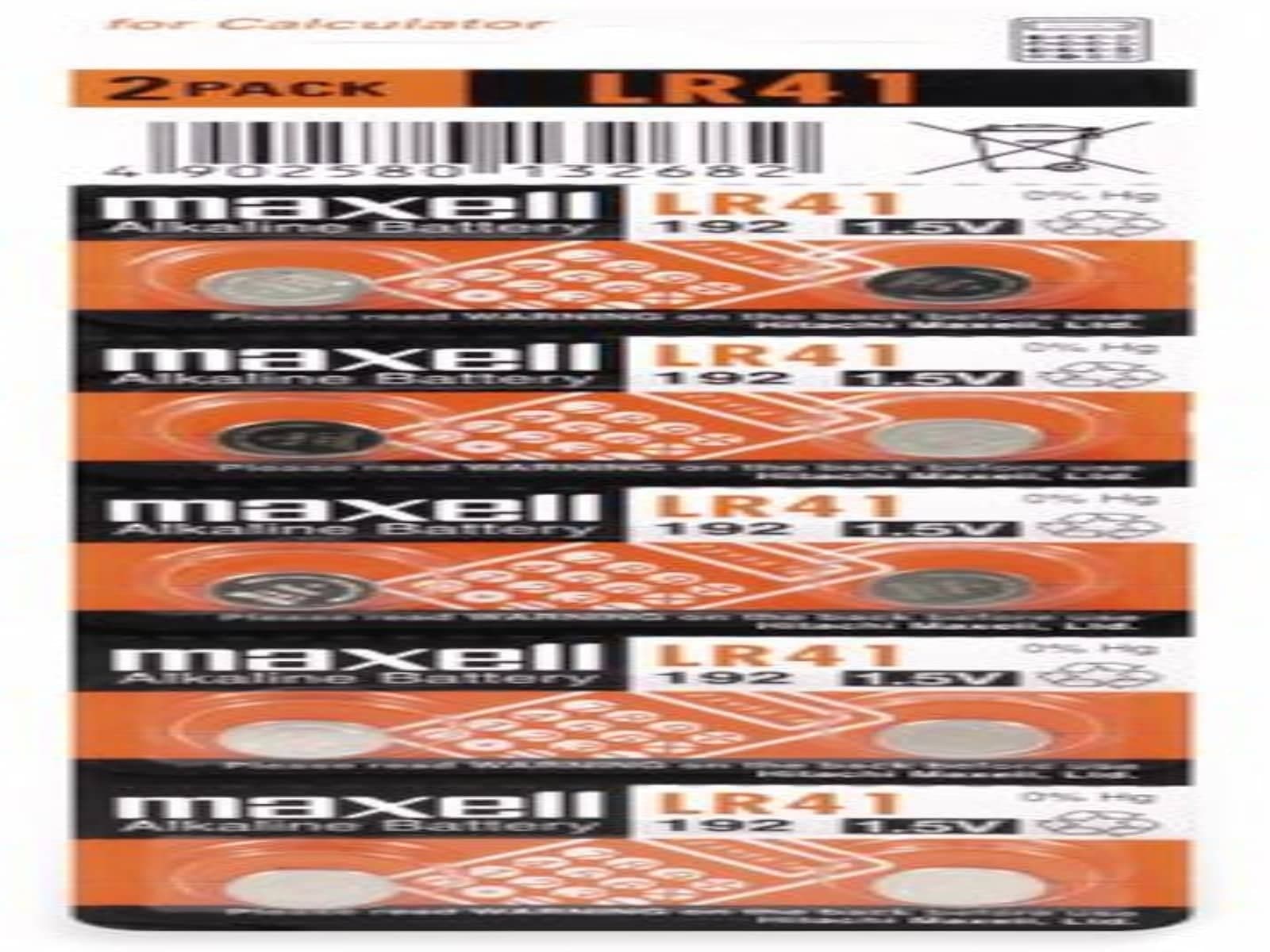 Бутонна микроалкална батерия LR41 /AG3/ 10 бр./pack цена за 1 бр. MAXELL