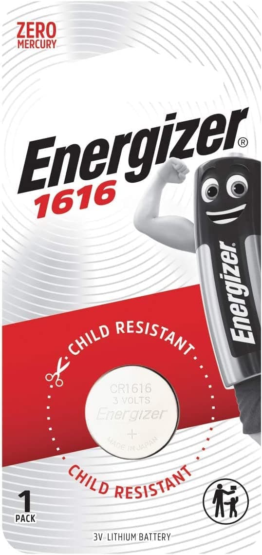 Бутонна литиева батерия ENERGIZER CR1616, 3V 1PK