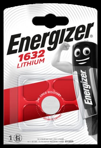 Батерия литиева CR1632 3V ENERGIZER, 1 бр. блистер /цена за 1 бр./