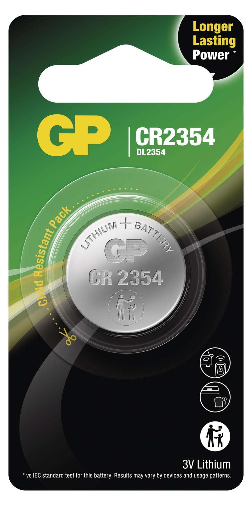 Литиева бутонна батерия GP CR-2354 3V 1 бр. в блистер /цена за 1 бр./