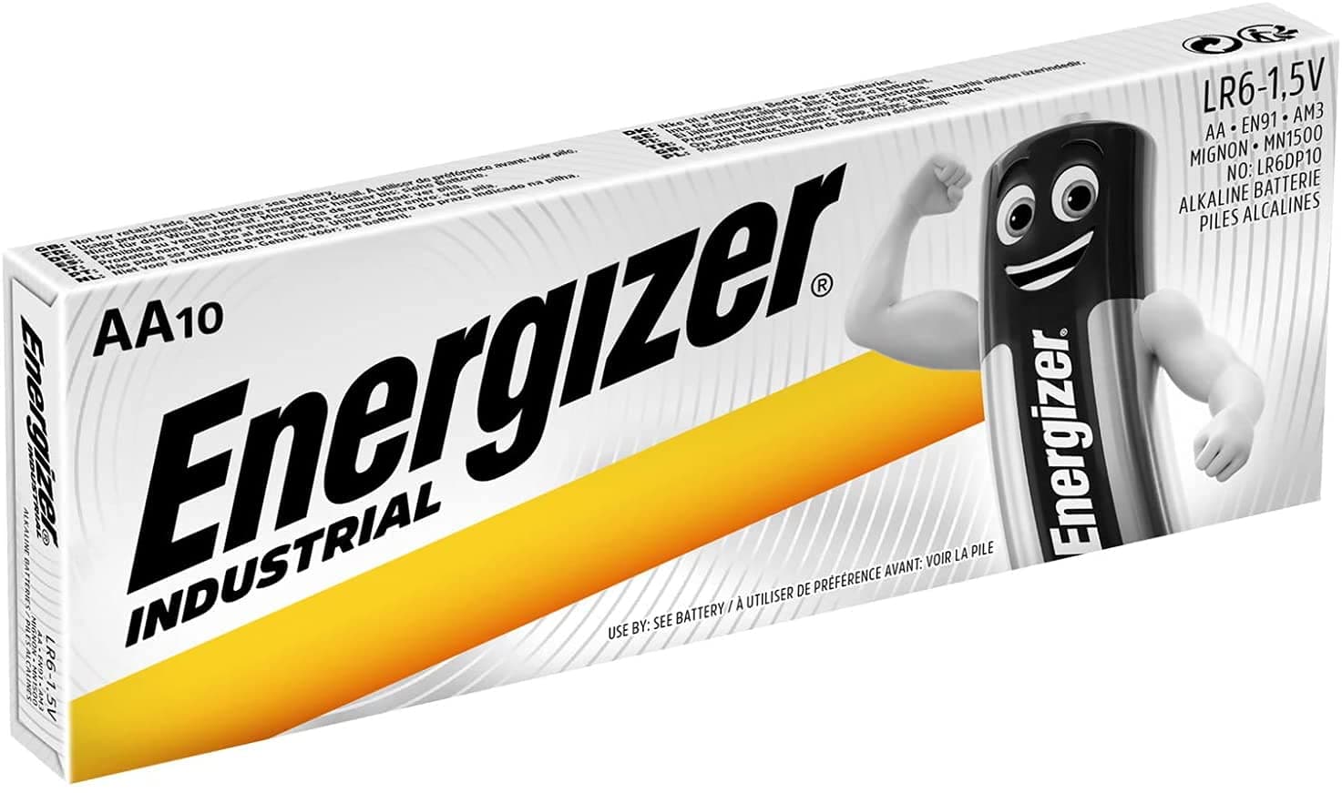 Алкални батерии индустриални LR6 AA 1,5V 10PK INDUSTRIAL ENERGIZER