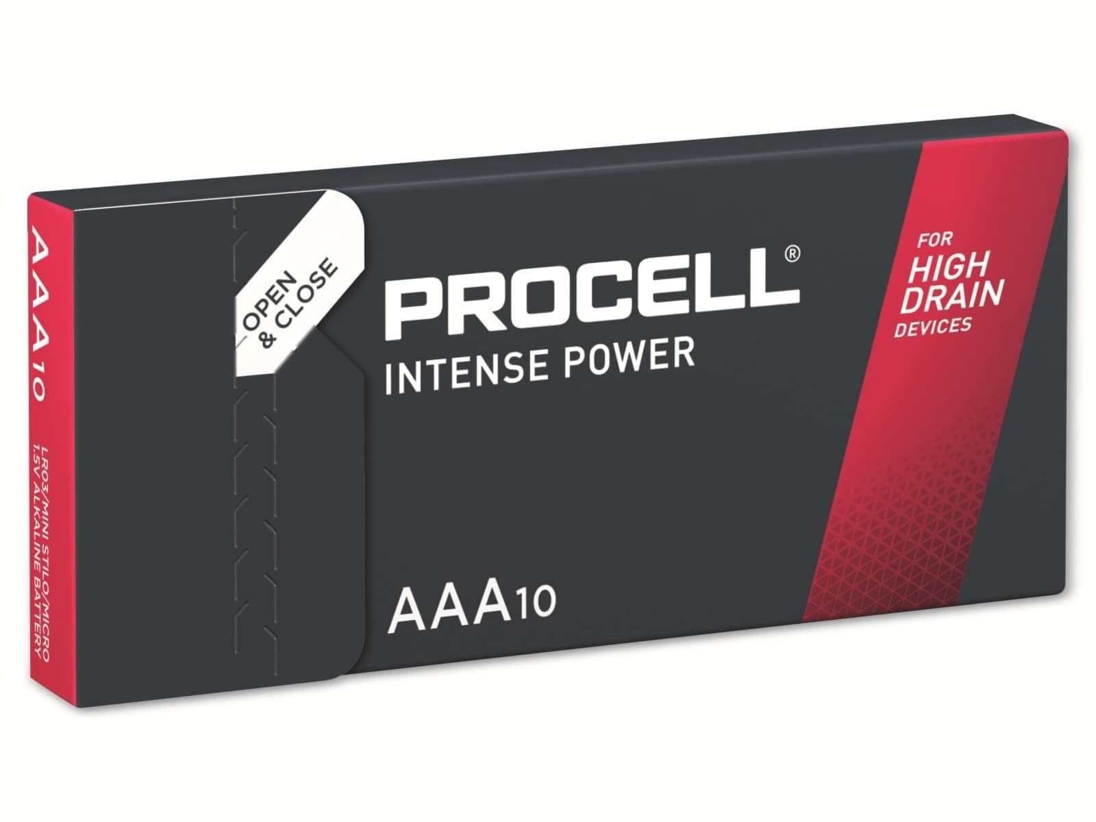 Алкална батерия LR03 1,5V AAA 10pk опаковка INTENSE MX2400 PROCELL