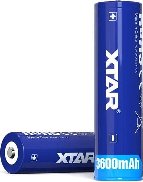 Акумулаторна батерия XTAR за фенери 18650 със защита, 3600mAh, Li-ion