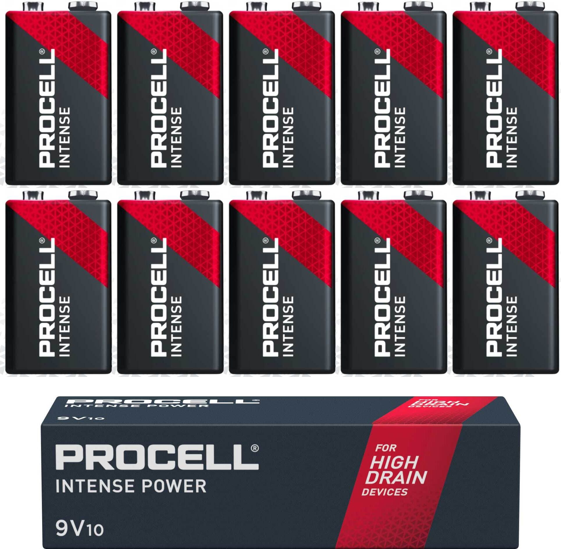 Алкална батерия 6LF22 9V 10pk опаковка INTENSE MX1604 PROCELL /цена за 10бр./