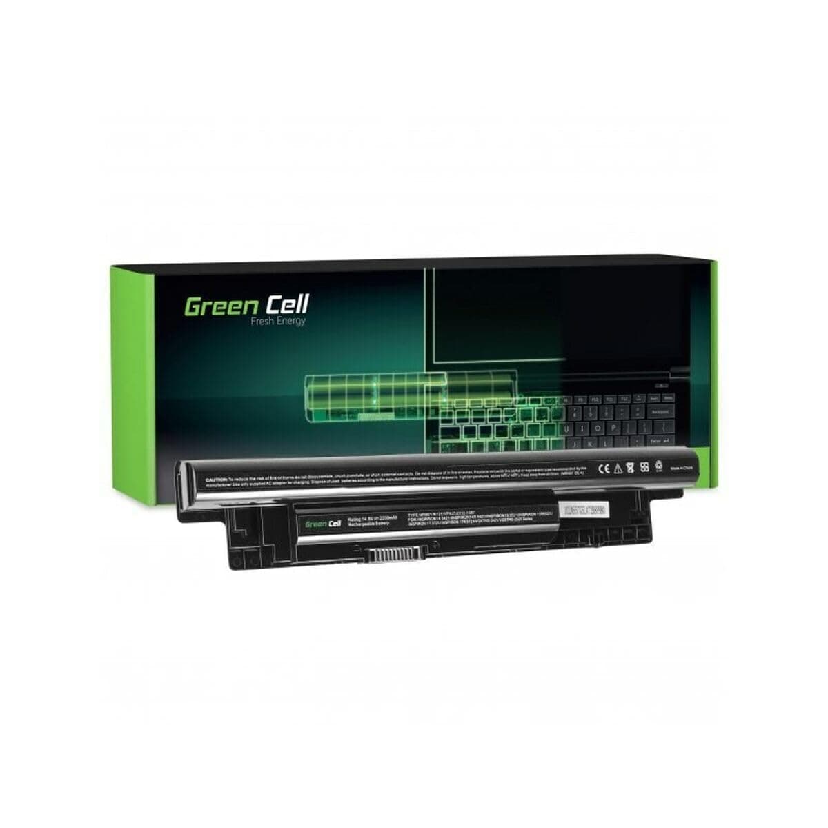 Батерия за лаптоп GREEN CELL, Dell Inspiron 15 3521 3537 15R 5521 5535 5537 17 3721 5749 17R 5721 5735 5737, 14.8V, 2200mAh