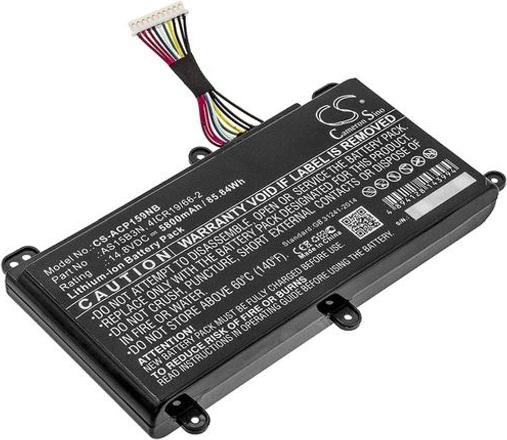 Батерия за лаптоп CAMERON SINO AS15B3N, за Acer Predator 15 G9-591, G9-592, G9-593, 17, G9-791, G9-792, G9-793, 17X, GX-791, GX-792, 21X, 14.4V, 5800mAh