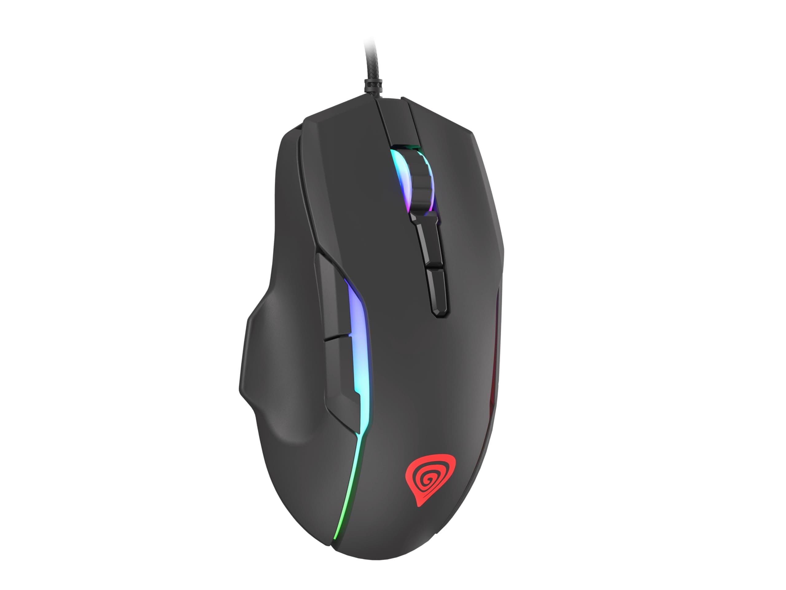 Мишка Genesis Xenon 220, оптична (6400 dpi), USB, черна, гейминг, RGB подсветка