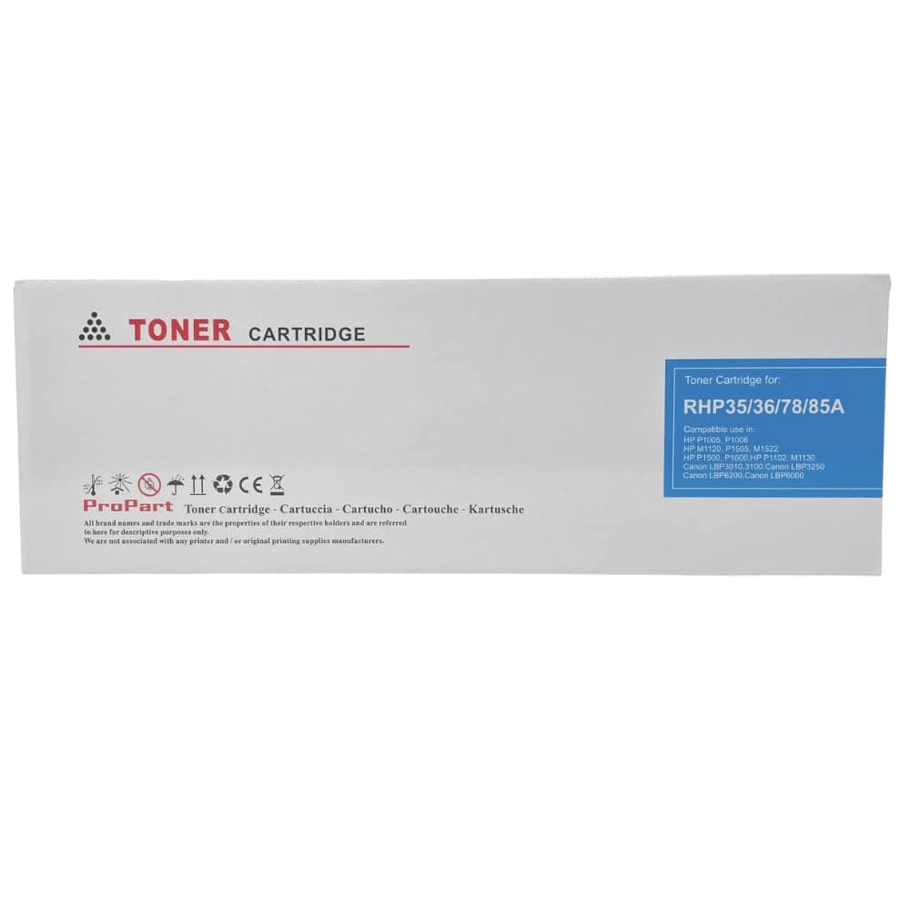 Тонер касета-универсална UPRINT CB435A/CB436A/CE285A/CE278A, HP/CANON, Черен