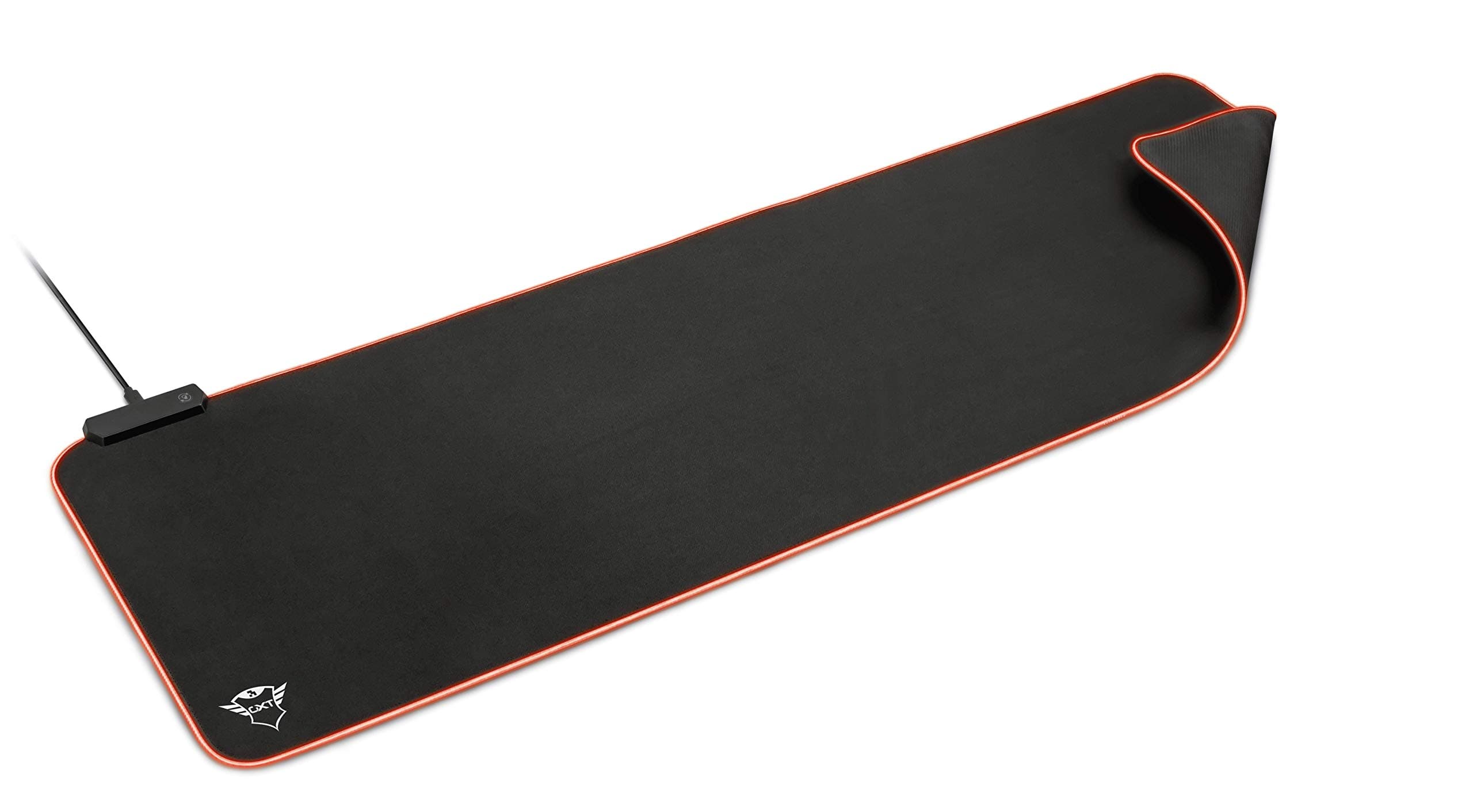 Подложка за мишка Trust GXT 764 Glide-Flex XXL RGB-illuminated Flexible, гейминг, черна, 930 x 300 x 3 mm