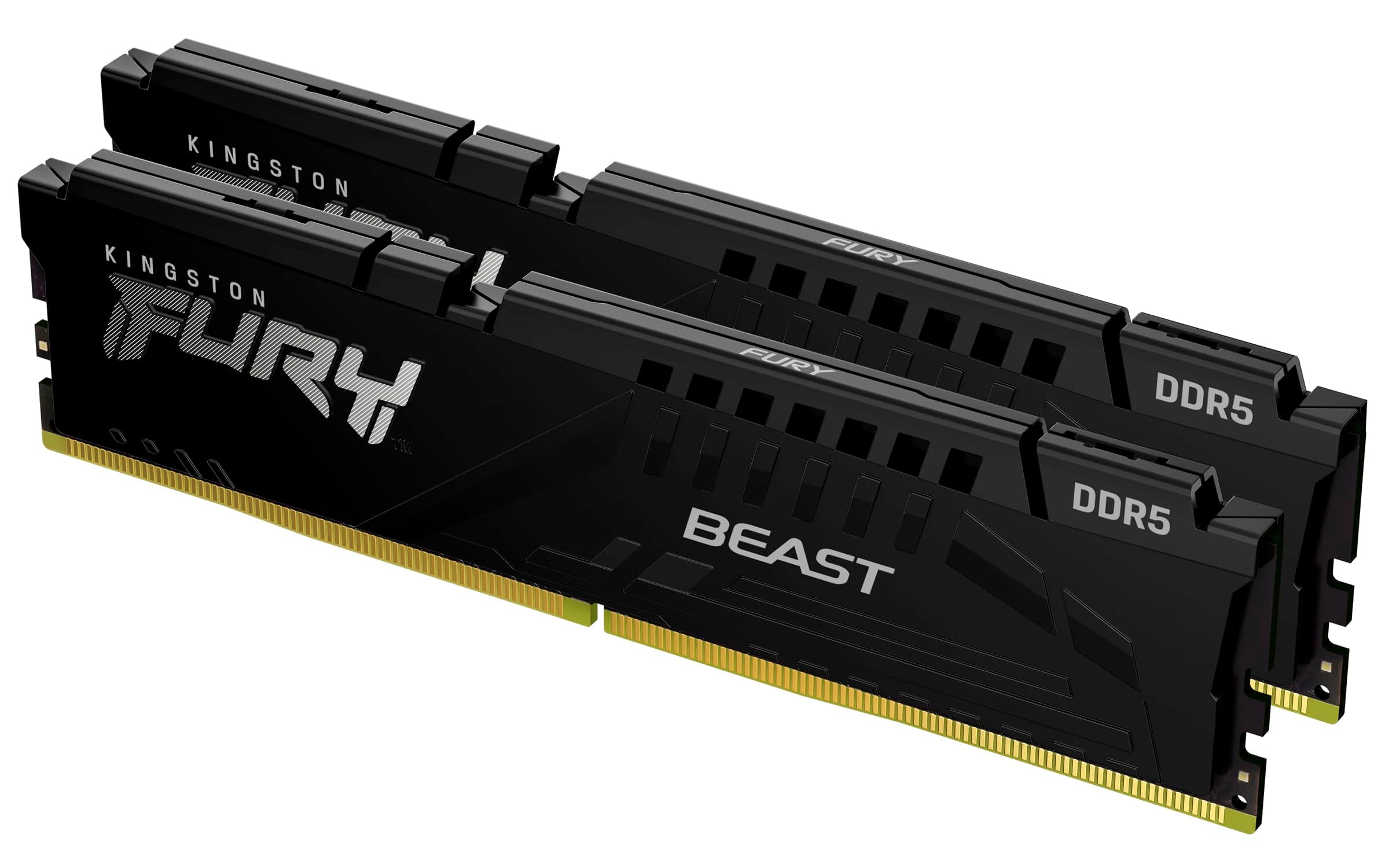 Памет Kingston FURY Beast Black 32GB(2x16GB) DDR5 - KF564C32BBEK2-32