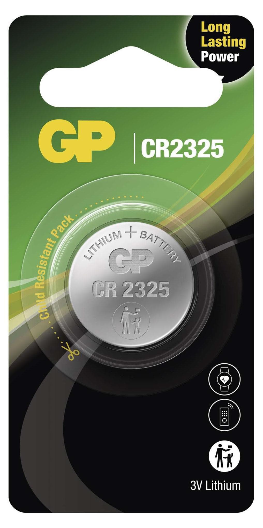 Литиева бутонна батерия GP CR-2325 3V 1 бр. в блистер /цена за 1 бр./