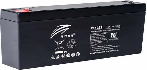 Оловна батерия RITAR (RT1223), 12V, 2.3Ah, AGM, 177/ 35/ 62 mm