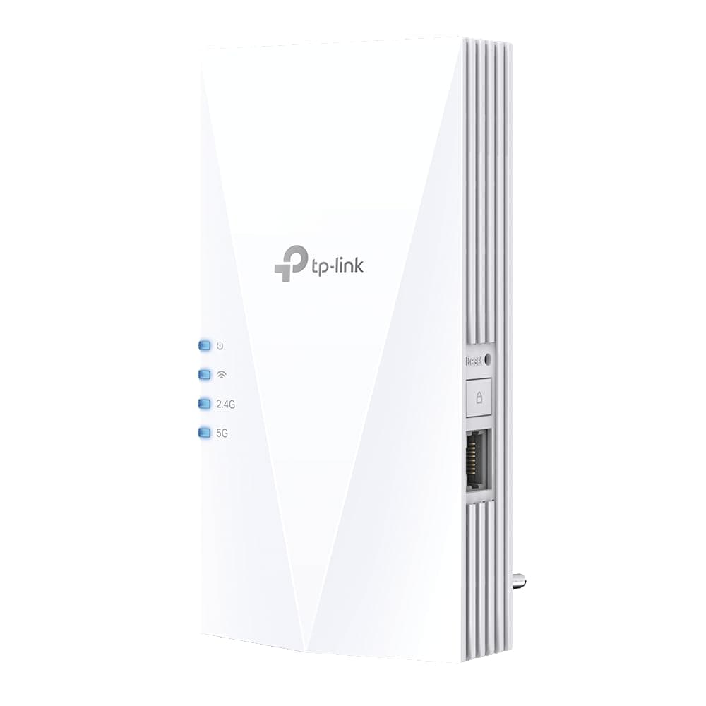 Безжичен разширител TP-LINK RE500X, 2.4 / 5 GHz, 1000 Mbps, Бял