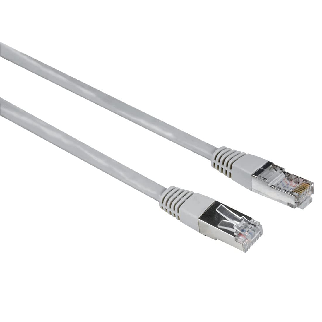 Мрежов кабел HAMA, CAT 5e, FTP/UTP, RJ-45 - RJ-45, 10 m, екраниран, Сив, булк опаковка