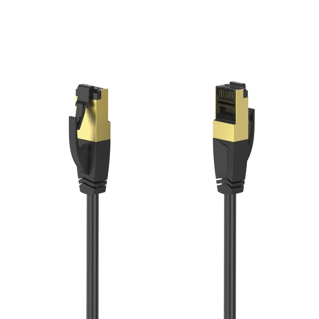 Мрежов пач кабел HAMA S/FTP, CAT 8, RJ-45 - RJ-45, 40Gbit/s, 1.50 m, Halogen-free, Черен