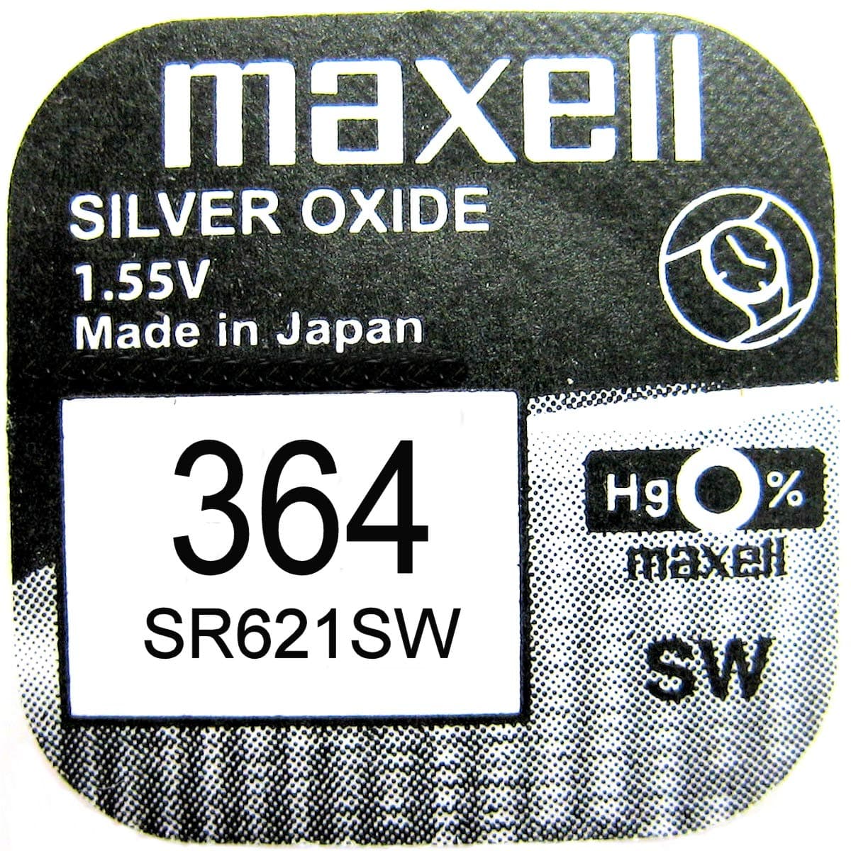 Бутонна батерия сребърна MAXELL SR621SW /364/AG1/